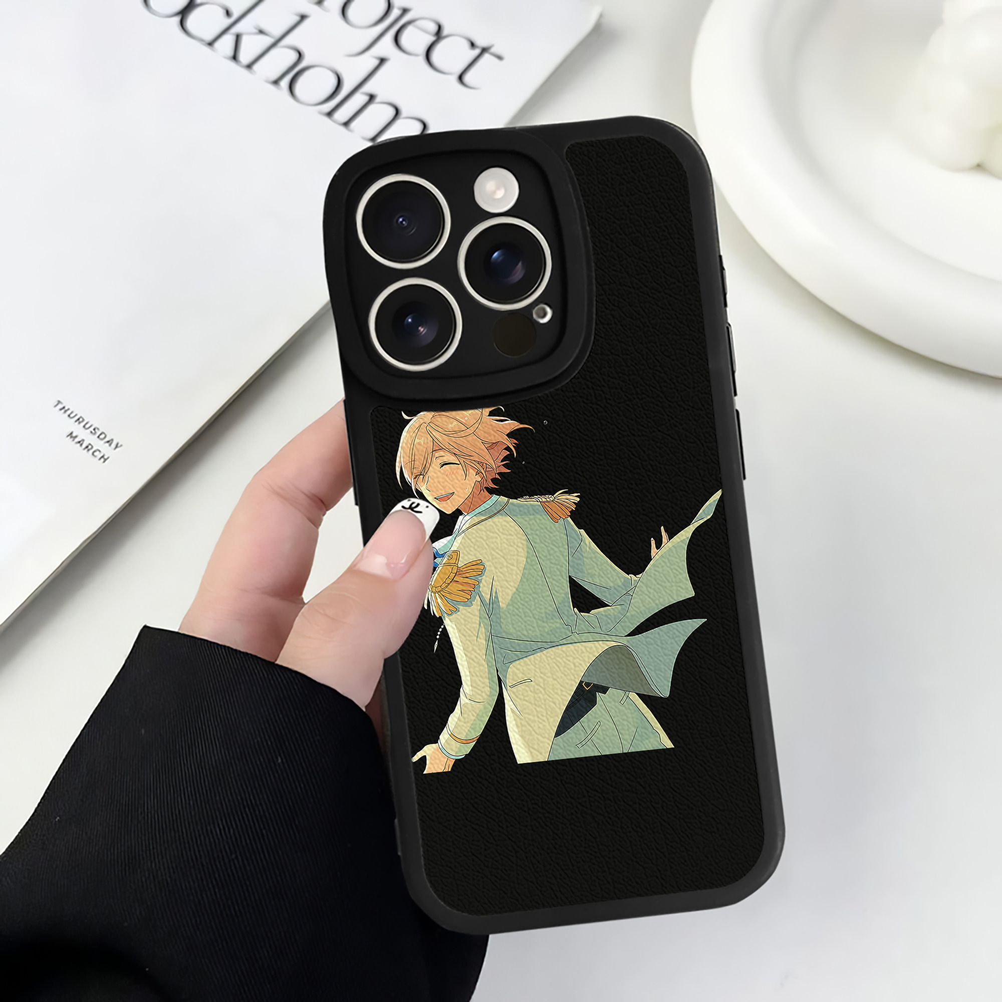 （画像用） あんさんぶるスターズ! Ensemble Stars 【iPhone 16シリーズ対応】シリコンスマホケース（レザー調） 材質：シリコン